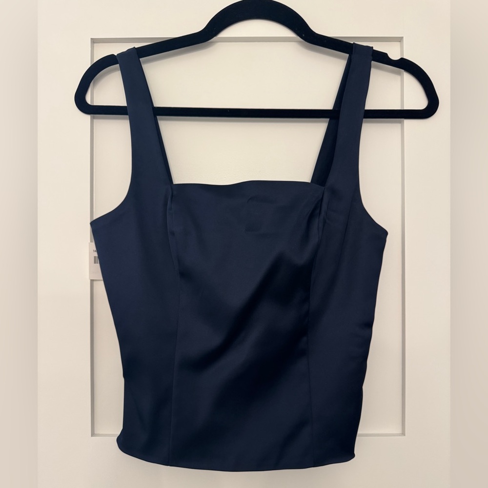 Abercrombie & Fitch Corset Top- Navy